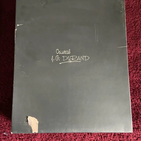 Vintage early 1980s JG Durand Set of 6 Port Wine Glasses in Box Never Used - Picture 6 of 8